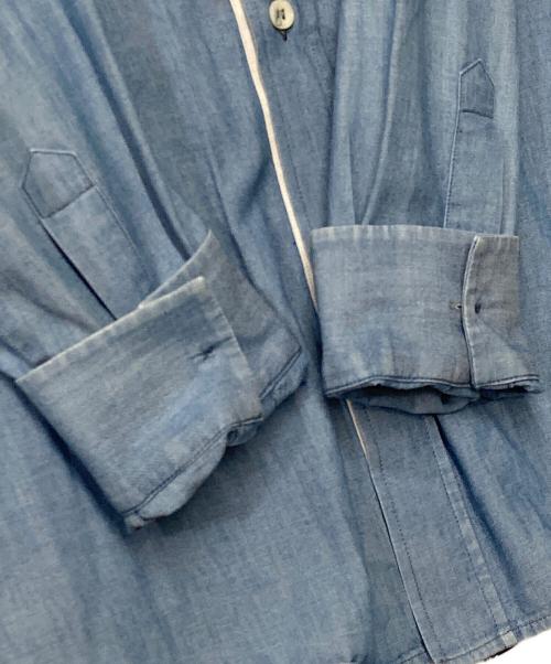 Maison Margiela 10（メゾンマルジェラ 10）Maison Margiela 10 (メゾンマルジェラ 10) ポケットデザインシャツ インディゴ サイズ:46の古着・服飾アイテム