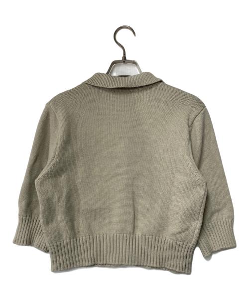 COCODEAL（ココディール）COCODEAL (ココディール) リリヤーンハーフスリーブニットシャツ 75233293 ベージュ サイズ:2の古着・服飾アイテム