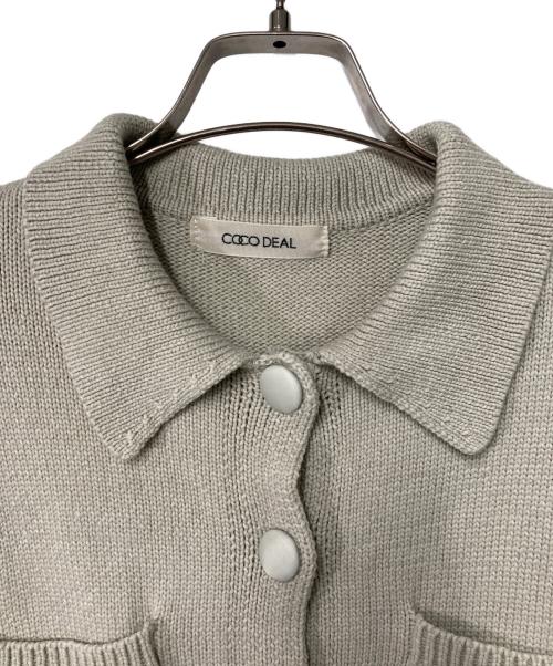 COCODEAL（ココディール）COCODEAL (ココディール) リリヤーンハーフスリーブニットシャツ 75233293 ベージュ サイズ:2の古着・服飾アイテム