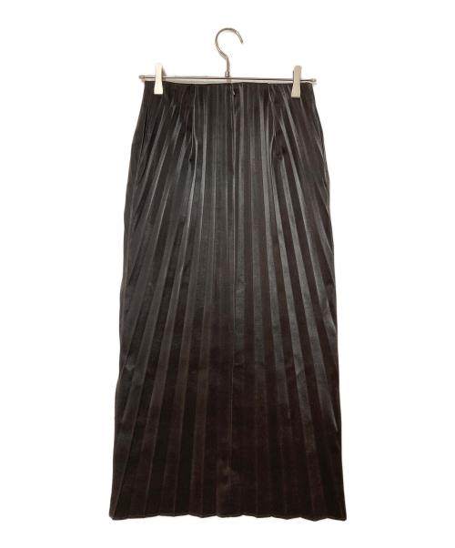 IRENE（アイレネ）IRENE (アイレネ) フェイクレザープリーツスカート 23A87002 ブラウン サイズ:38の古着・服飾アイテム