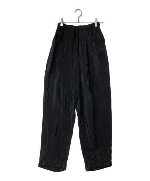 TODAYFUL（トゥデイフル）TODAYFUL (トゥデイフル) Satin Easy Pants サテンイージーパンツ 12310712 ブラック サイズ:36の古着・服飾アイテム
