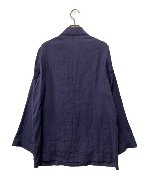 IENA LA BOUCLE（イエナ ラ ブークル）IENA LA BOUCLE (イエナ ラ ブークル) 麻シーチング ショールジャケット 21010914100020 ネイビー サイズ:-の古着・服飾アイテム