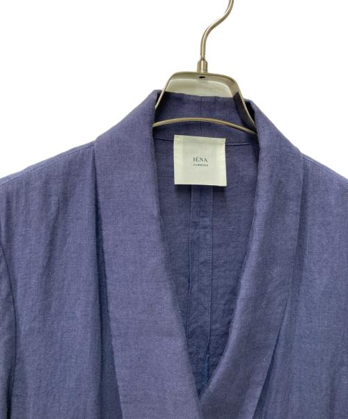 IENA LA BOUCLE（イエナ ラ ブークル）IENA LA BOUCLE (イエナ ラ ブークル) 麻シーチング ショールジャケット 21010914100020 ネイビー サイズ:-の古着・服飾アイテム