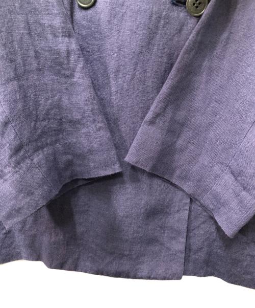 IENA LA BOUCLE（イエナ ラ ブークル）IENA LA BOUCLE (イエナ ラ ブークル) 麻シーチング ショールジャケット 21010914100020 ネイビー サイズ:-の古着・服飾アイテム