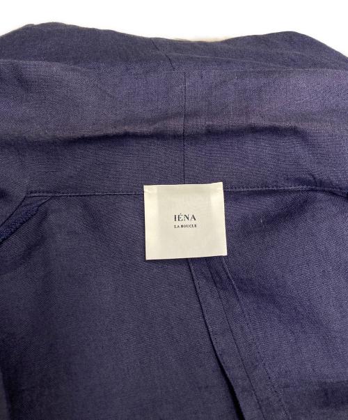 IENA LA BOUCLE（イエナ ラ ブークル）IENA LA BOUCLE (イエナ ラ ブークル) 麻シーチング ショールジャケット 21010914100020 ネイビー サイズ:-の古着・服飾アイテム