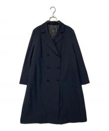 DAMA collection（ダーマコレクション）の古着「中綿ダブルチェスターコート」｜ネイビー