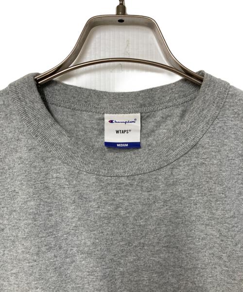 WTAPS（ダブルタップス）WTAPS (ダブルタップス) Champion (チャンピオン) クルーネックTシャツ C8-T342 グレー サイズ:Mの古着・服飾アイテム