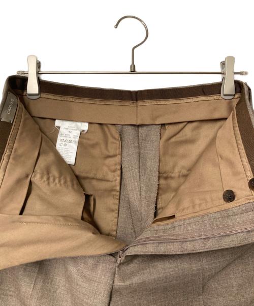 CARUSO（カルーゾ）CARUSO (カルーゾ) ウールスラックス ブラウン サイズ:44の古着・服飾アイテム