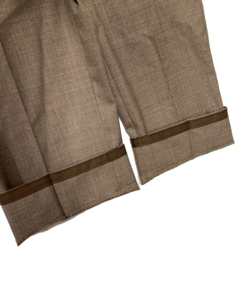 CARUSO（カルーゾ）CARUSO (カルーゾ) ウールスラックス ブラウン サイズ:44の古着・服飾アイテム