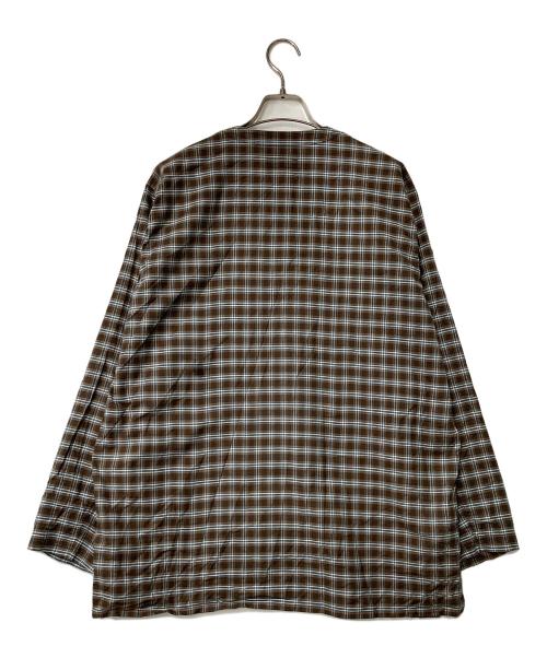 MOJITO（モヒート）MOJITO (モヒート) チェックプルオーバーシャツ ブラウン サイズ:SIZE Lの古着・服飾アイテム