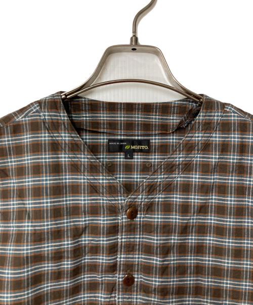 MOJITO（モヒート）MOJITO (モヒート) チェックプルオーバーシャツ ブラウン サイズ:SIZE Lの古着・服飾アイテム