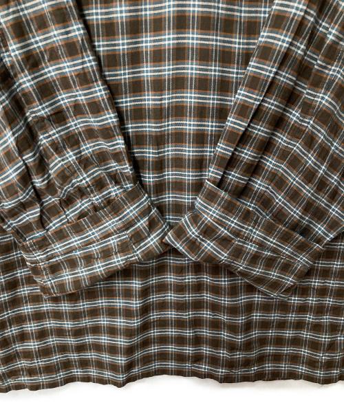 MOJITO（モヒート）MOJITO (モヒート) チェックプルオーバーシャツ ブラウン サイズ:SIZE Lの古着・服飾アイテム