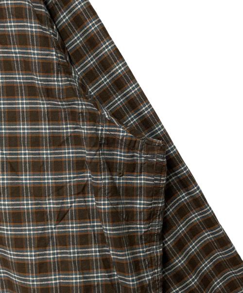 MOJITO（モヒート）MOJITO (モヒート) チェックプルオーバーシャツ ブラウン サイズ:SIZE Lの古着・服飾アイテム