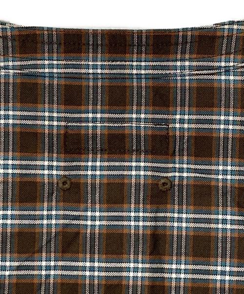 MOJITO（モヒート）MOJITO (モヒート) チェックプルオーバーシャツ ブラウン サイズ:SIZE Lの古着・服飾アイテム