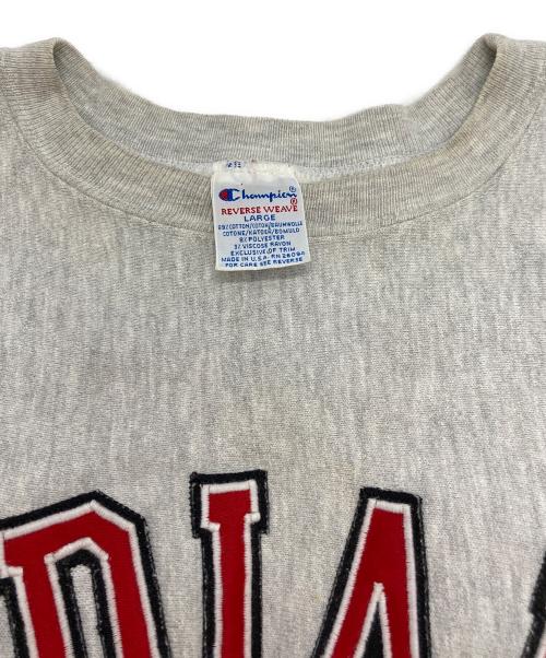 Champion REVERSE WEAVE（チャンピオン リバース ウィーブ）Champion REVERSE WEAVE (チャンピオン リバース ウィーブ) スウェット 刺繍タグ 90’s~ USA製 INDIANA グレー サイズ:LARGEの古着・服飾アイテム