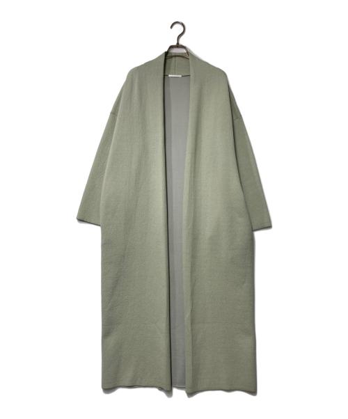 #Newans（ハッシュニュアンス）#Newans (ハッシュニュアンス) ノーカラーコート グリーン サイズ:1の古着・服飾アイテム