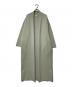 #Newans（ハッシュニュアンス）の古着「ノーカラーコート」｜グリーン
