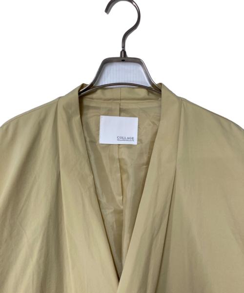 COLLAGE GALLARDAGALANTE（コラージュ ガリャルダガランテ）COLLAGE GALLARDAGALANTE (コラージュ ガリャルダガランテ) パフスリーブコート イエロー サイズ:FREEの古着・服飾アイテム