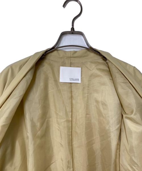 COLLAGE GALLARDAGALANTE（コラージュ ガリャルダガランテ）COLLAGE GALLARDAGALANTE (コラージュ ガリャルダガランテ) パフスリーブコート イエロー サイズ:FREEの古着・服飾アイテム