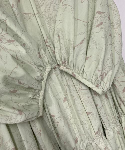 CLANE（クラネ）CLANE (クラネ) LINE FLOWER OP ライフフラワー 18112-5361 グリーン サイズ:1の古着・服飾アイテム