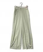 MIESROHEミースロエ）の古着「ラップデザインコンフォートパンツ MWFP241074」｜グリーン