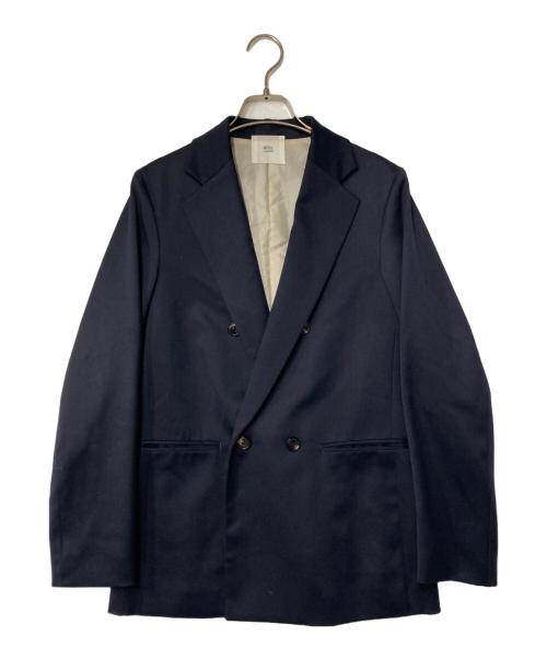 IENA LA BOUCLE（イエナ ラ ブークル）IENA LA BOUCLE (イエナ ラ ブークル) ウールサテンテーラードジャケット ネイビー サイズ:38の古着・服飾アイテム