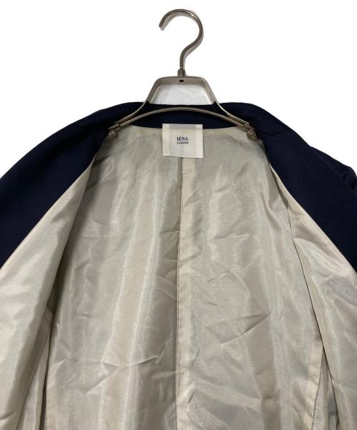 IENA LA BOUCLE（イエナ ラ ブークル）IENA LA BOUCLE (イエナ ラ ブークル) ウールサテンテーラードジャケット ネイビー サイズ:38の古着・服飾アイテム