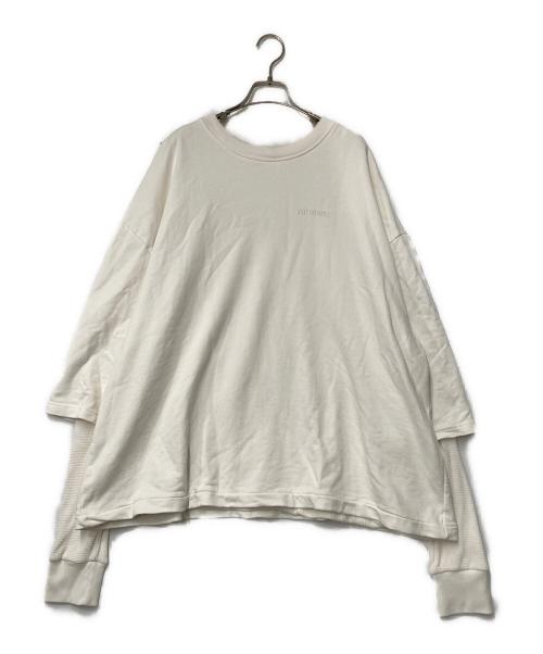 WILLY CHAVARRIA（ウィリーチャバリア）WILLY CHAVARRIA (ウィリーチャバリア) サーマル切替スウェット ホワイト サイズ:Ｌの古着・服飾アイテム