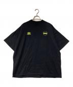 UMBRO×BOILERROOMアンブロ×）の古着「TRA Jarsy 75-08-0615-329」｜ブラック