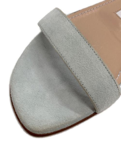 Manolo Blahnik（マノロブラニク）Manolo Blahnik (マノロブラニク) Chafla Ankle Strap Sandal チャフラアンクルストラップサンダル ブルー サイズ:36 1/2の古着・服飾アイテム