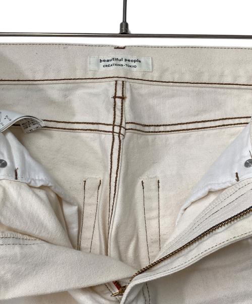 beautiful people（ビューティフルピープル）beautiful people (ビューティフルピープル) STUDIOUS (ステュディオス) 別注 セルヴィッチデニムウィメンフィッツ 1255105086 アイボリー サイズ:34の古着・服飾アイテム