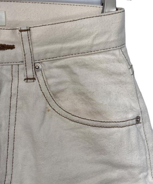 beautiful people（ビューティフルピープル）beautiful people (ビューティフルピープル) STUDIOUS (ステュディオス) 別注 セルヴィッチデニムウィメンフィッツ 1255105086 アイボリー サイズ:34の古着・服飾アイテム