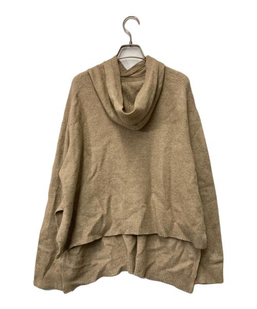 Yohji Yamamoto pour homme（ヨウジヤマモト プールオム）Yohji Yamamoto pour homme (ヨウジヤマモト プールオム) カシミヤ混ニットパーカー HD-K87-189 12AW ブラウン サイズ:3の古着・服飾アイテム