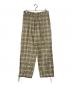 MARNI（マルニ）の古着「裾ドローコードコットンチェックロングパンツ PUMU0160Q0 UTC026 21AW」｜イエロー