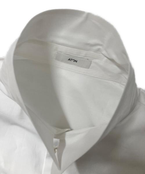 ATON（エイトン）ATON (エイトン) SUVIN BROAD | スタンダードシャツ - UNISEX BLAGCW0001 ホワイト サイズ:6の古着・服飾アイテム