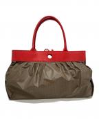 GHERARDINIゲラルディーニ）の古着「総柄トートバッグ」｜レッド×ブラウン