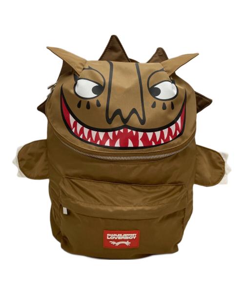 CHARLES JEFFREY LOVERBOY（チャールズ ジェフリー ラバーボーイ）CHARLES JEFFREY LOVERBOY (チャールズ ジェフリー ラバーボーイ) LION RUCKSACK/ライオン ラックサック ブラウンの古着・服飾アイテム