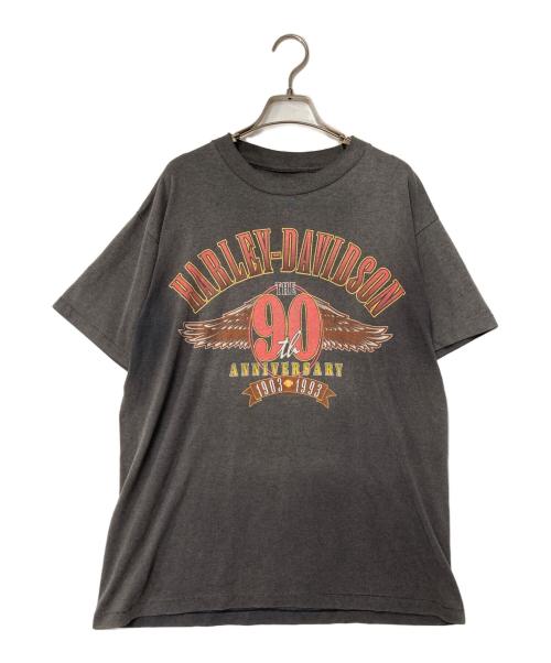 HARLEY-DAVIDSON（ハーレーダビッドソン）HARLEY-DAVIDSON (ハーレーダビッドソン) Tシャツ 90th ANNIVERSARY 90's グレー サイズ:-の古着・服飾アイテム