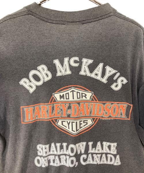 HARLEY-DAVIDSON（ハーレーダビッドソン）HARLEY-DAVIDSON (ハーレーダビッドソン) Tシャツ 90th ANNIVERSARY 90's グレー サイズ:-の古着・服飾アイテム