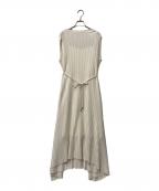 anuansアニュアンス）の古着「バックテールプリーツカットワンピース 1523332141-0」｜アイボリー