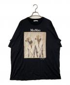 MaxMaraマックスマーラ）の古着「TACCO ウェグマンプリント Tシャツ」｜ブラック