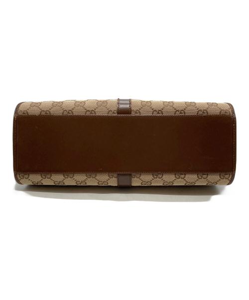 GUCCI（グッチ）GUCCI (グッチ) ジャッキー GGキャンバス ワンショルダーバッグ ベージュ×ブラウンの古着・服飾アイテム