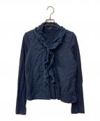 45rpm45アールピーエム）の古着「フリルブラウス」｜インディゴ