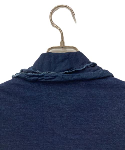 45rpm（45アールピーエム）45rpm (45アールピーエム) フリルブラウス インディゴ サイズ:2の古着・服飾アイテム