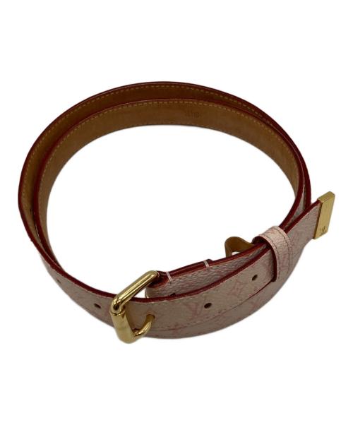 LOUIS VUITTON（ルイ ヴィトン）LOUIS VUITTON (ルイ ヴィトン) チェリーブロッサム サンチュール ベルト ピンク サイズ:90/36の古着・服飾アイテム