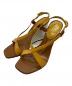 ）の古着「ウェッジソールサンダル」｜ホワイト×イエロー