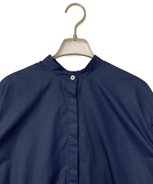 LE PHIL（ル フィル）LE PHIL (ル フィル) ライトタイプライターギャザーブラウス ネイビー サイズ:SIZE Freeの古着・服飾アイテム