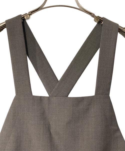 DRAWER（ドゥロワー）Drawer (ドゥロワー) PRE2 シャンブレージャンパースカート 6524-234-1662 グレー サイズ:36の古着・服飾アイテム