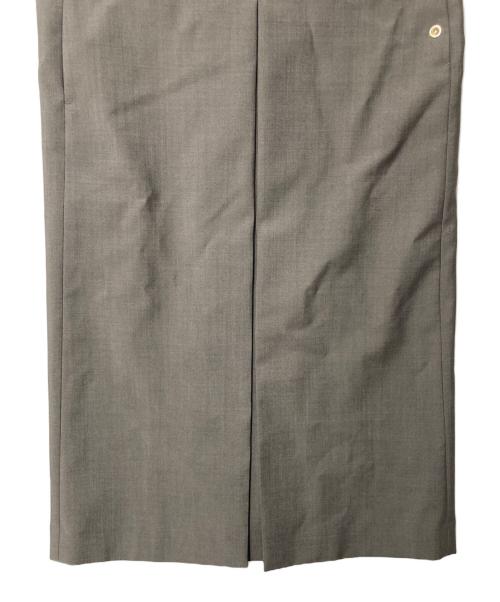 DRAWER（ドゥロワー）Drawer (ドゥロワー) PRE2 シャンブレージャンパースカート 6524-234-1662 グレー サイズ:36の古着・服飾アイテム