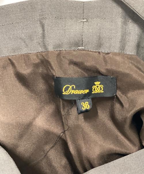 DRAWER（ドゥロワー）Drawer (ドゥロワー) PRE2 シャンブレージャンパースカート 6524-234-1662 グレー サイズ:36の古着・服飾アイテム